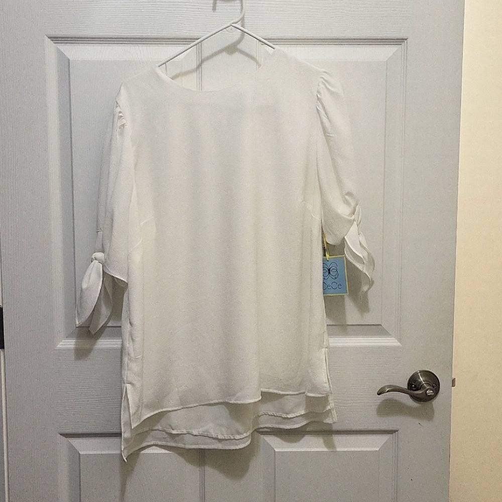 Cece 1x blouse ecru white